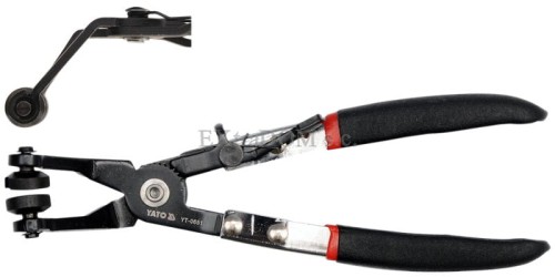Szczypce Yato wygięte do opasek rozprężnych YT-0651