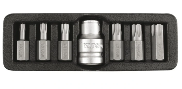 Klucze trzpieniowe YATO TORX security 7cz. YT-0416