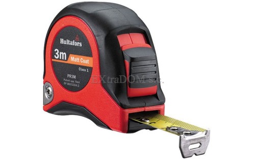 Miara zwijana 3m Hultafors żółta taśma ze stali TK 483129
