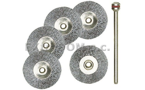  Szczotki stalowe INOX Proxxon dyski 22mm kpl. 5 szt. 28956