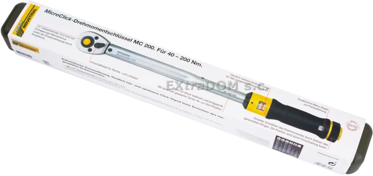 Klucz dynamometryczny Proxxon 1/2" 40-200Nm CrV MIcro-Click certyfikat kalibracji