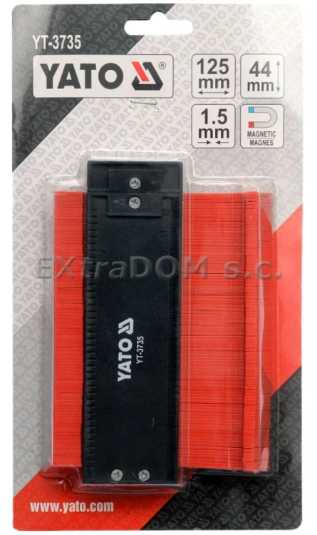 Wzornik do odwzorowywania kształtów Yato 125mm YT-3735