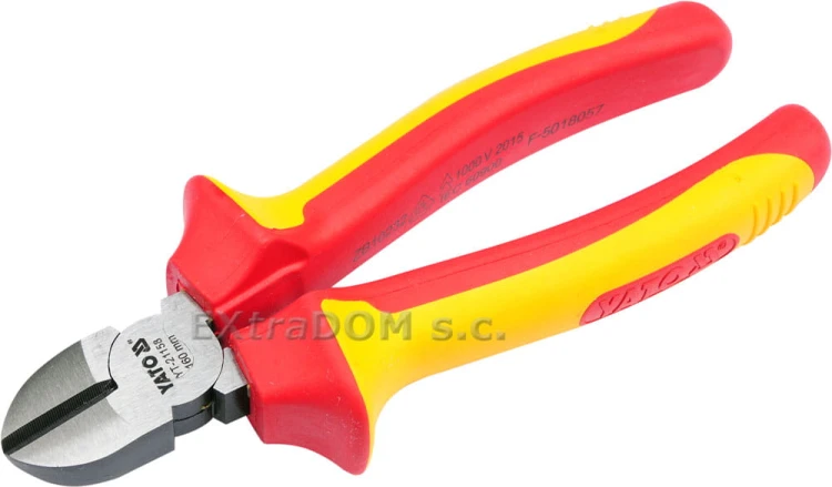 Szczypce tnące boczne 160mm VDE YATO YT-21158