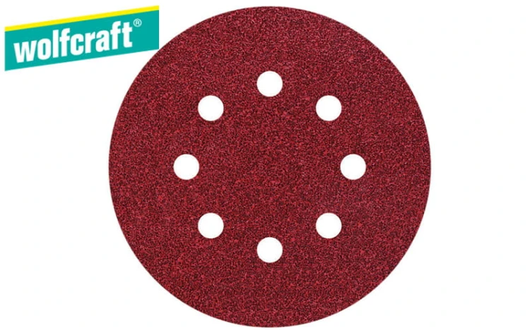 Wolfcraft krążki ścierne korundowe na rzep śr.125mm