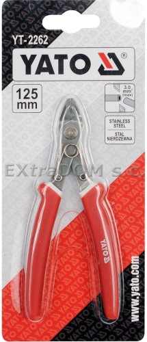 Szczypce boczne tnące YATO 125mm stal nierdzewna precyzyjne YT-2262