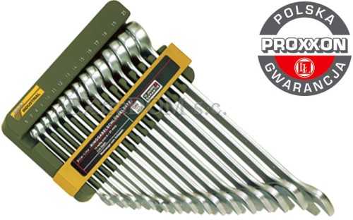 Klucze płasko-oczkowe PROXXON kpl. 15szt 6-21mm