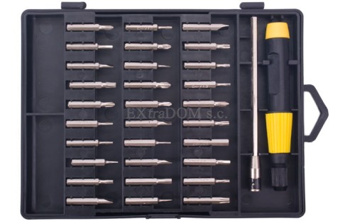Zestaw bitów z uchwytem do prac precyzyjnych kpl. 32cz. 64371