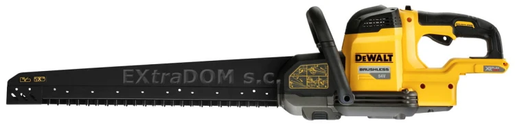 DEWALT pilarka Alligator akumulatorowa XR FlexVolt 54V DCS398T2-QW 2 aku. 6,0Ah, ładowarka i komplet brzeszczotów do bloczków Poroton Porotherm klasy 20