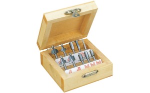 Zestaw profesjonalnych frezów do drewna Proxxon kpl 10 szt 29020