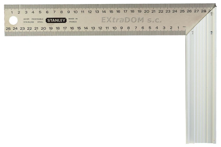 Kątownik stolarski Stanley z podziałką 200x300mm 45-686