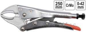 Szczypce zaciskowe Yato krótkie z blokadą, 250mm YT-2473
