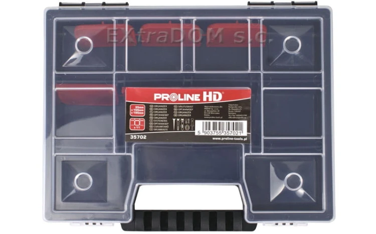 Organizer 19 z rączką 11 przegród, Proline HD 35702