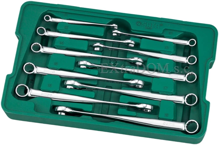 Klucze płasko – oczkowe XL X-BEAM Sata kpl 10 szt. 08006