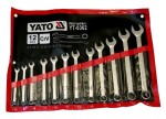 Klucze płasko - oczkowe YATO kpl. 12szt. 8 - 24mm - 0362