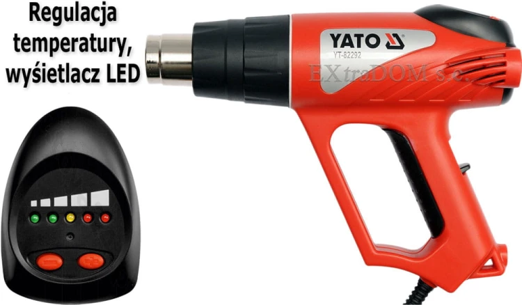 Yato opalarka 2000W 50550°C +akcesoria wskaźnik LED YT-82292