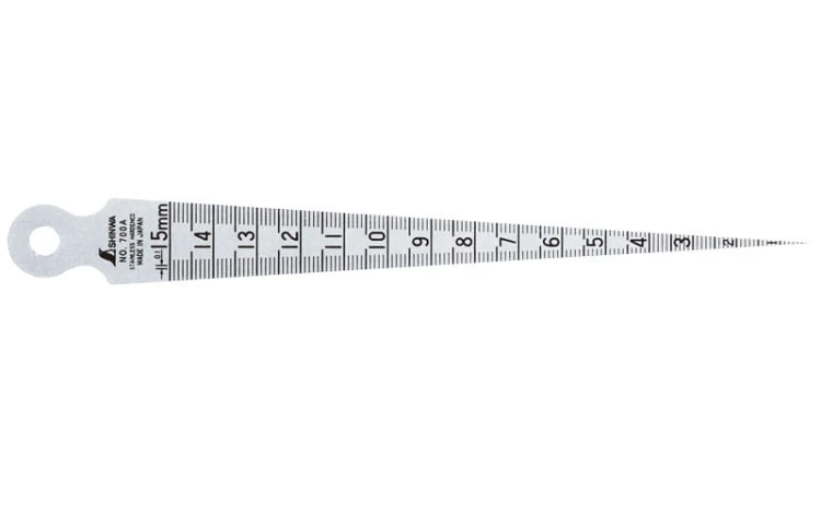 Miernik średnicy szczeliny 1-15mm, stal nierdzewna Shinwa 62600