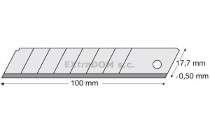 Ostrza segmentowe 18 mm AB 2 KB Lutz opk 10 szt 480596
