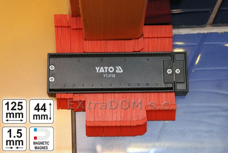 Wzornik do odwzorowywania kształtów Yato 125mm YT-3735