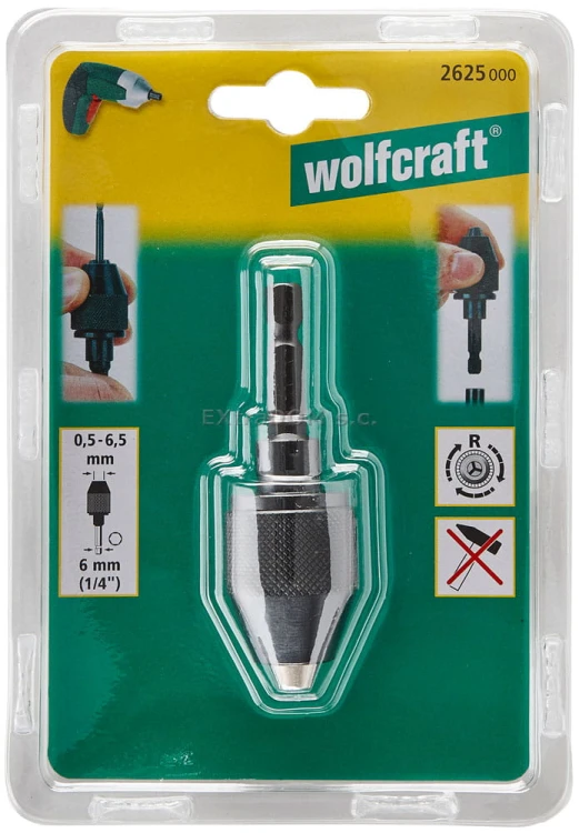 Uchwyt wiertarski szybkomocujący 0,5-6,5mm Wolfcraft 2625000