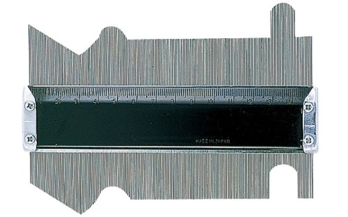 Wzornik nastawny do przenoszenia kształtów i konturów 150mm, stal nierdzewna Shinwa 77970