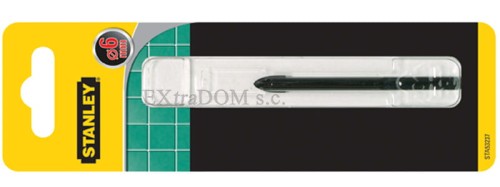 Wiertło do szkła, ceramiki, glazury 6mm Stanley z uchwytem walcowym STA53237