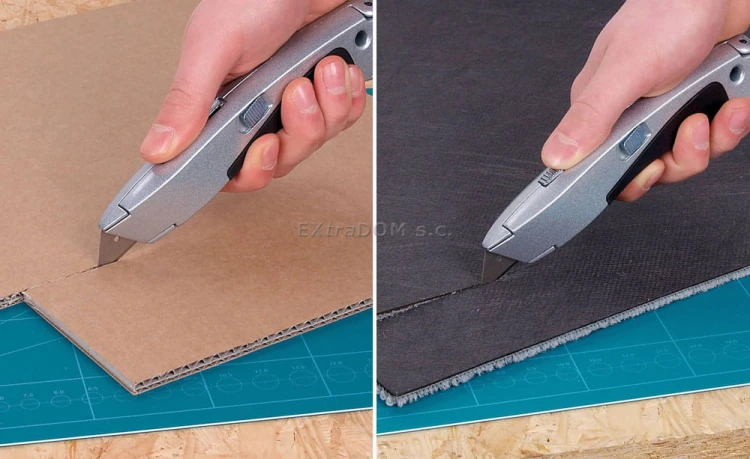 Nóż Wolfcraft aluminiowy z ostrzem trapezowym 4132000