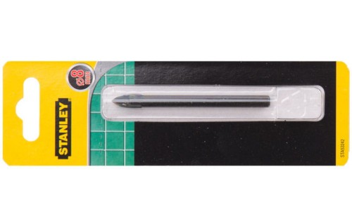 Wiertło do szkła, ceramiki, glazury 8mm Stanley z uchwytem walcowym STA53242