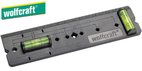 Przymiar do wiercenia otworów pod puszki elektryczne Wolfcraft 4050000
