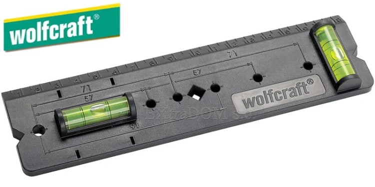 Przymiar do wiercenia otworów pod puszki elektryczne Wolfcraft 4050000