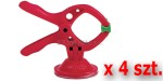 Ścisk sprężynowy microfix z przyssawką kpl. 4szt. Wolfcraft 3663000