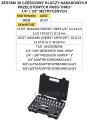 Klucze nasadowe przelotowe PASS-THRU 1/4 3/8” metryczne Sata kpl. 30 cz. 09132