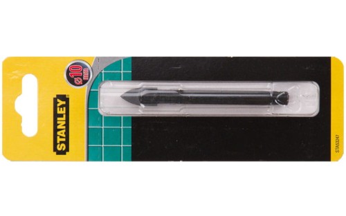 Wiertło do szkła, ceramiki, glazury 10mm Stanley z uchwytem walcowym STA53247