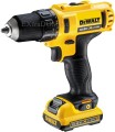 DEWALT wiertarko - wkrętarka 10,8V system XR uchwyt 10mm 2 biegi 24 Nm Li-Ion 2,0 Ah DCD710D2-QW