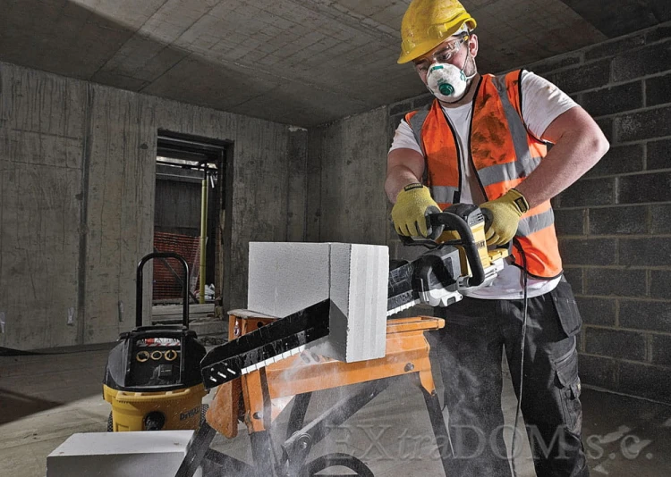 DEWALT Pilarka ALLIGATOR® 1700W 430mm brzeszczot do bloczków betonu komórkowego i płyt gipsowo-kartonowych DWE399-QS