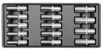 Zestaw narzędzi do szuflady 14 cz. - nasadki długie 1/2" Yato YT-5539
