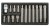 Klucze - bity YATO RIBE 15cz. - 0419