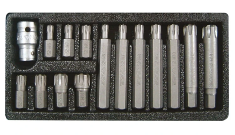 Klucze - bity YATO RIBE 15cz. - 0419
