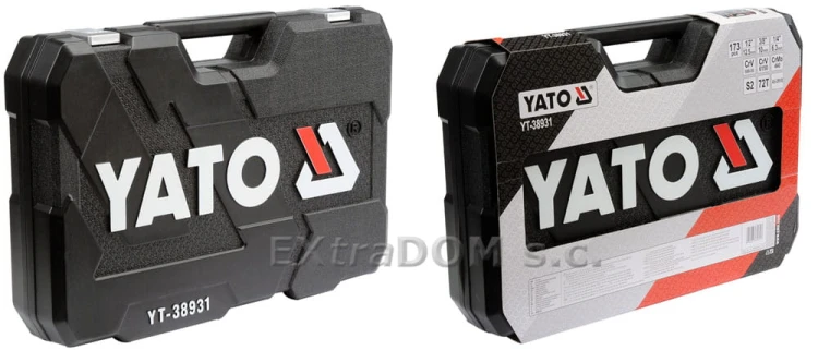 Zestaw narzędziowy Yato 1/4'' 3/8'' 1/2'' 173cz. YT-38931