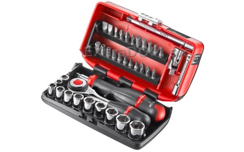 Klucze nasadowe Facom 1/4" 6-kątny rozmiary calowe R.360 NANO-U1