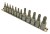 Klucze trzpieniowe YATO TORX security 12cz. na szynie