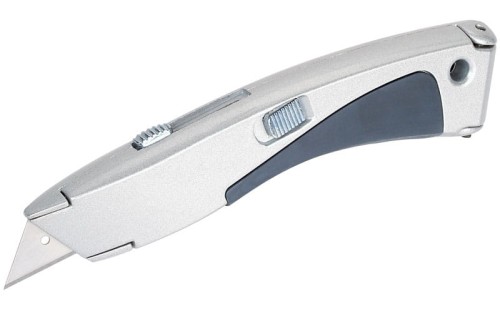Nóż Wolfcraft aluminiowy z ostrzem trapezowym 4132000
