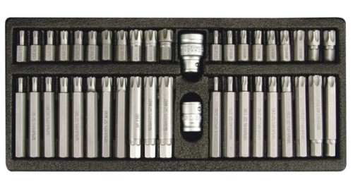 Klucze trzpieniowe YATO TORX security i RIBE 42cz. YT-0420