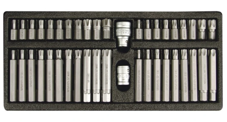 Klucze trzpieniowe YATO TORX security i RIBE 42cz. YT-0420