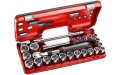 Klucze nasadowe Facom 1/2" z grzechotką przedłużaną 25 szt. 8-32mm Facom SXL.DBOX2