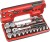  Klucze nasadowe Facom z grzechotką 1/2" nasadki 12-kątne Facom 8-32mm 21 cz. SL.DBOX501