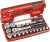 Klucze nasadowe Facom z grzechotką 1/2" nasadki 6-kątne 8-32mm 21 cz. SL.DBOX500