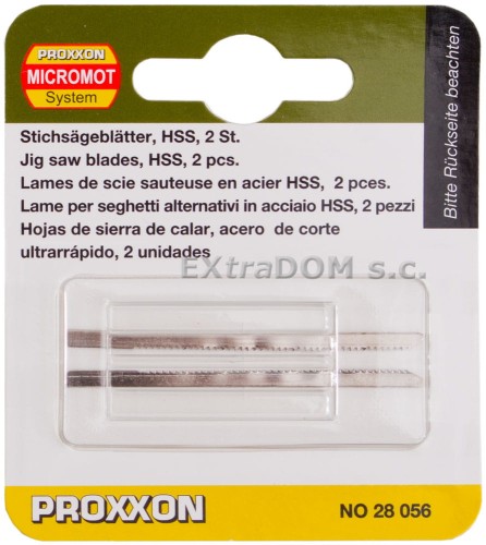 Brzeszczoty ze stali szybkotnącej (HSS) Proxxon kpl.2 szt. 28056
