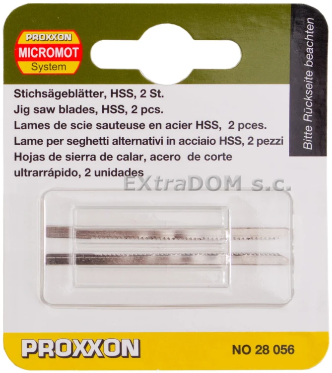 Brzeszczoty ze stali szybkotnącej (HSS) Proxxon kpl.2 szt. 28056