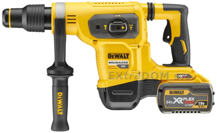 DEWALT Młotowiertarka akumulatorowa SDS-Max XR FlexVolt 54V 6,1J DCH481X2-QW 2 aku. 9,0Ah, ładowarka i mocny kufer