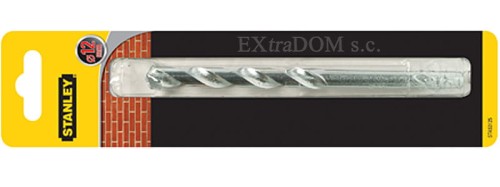 Wiertło do muru, cegły, pustaka 12mm Stanley z uchwytem walcowym STA53125 